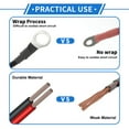 thumbnail image 2 of 1 Pcs Cable Inversor de Batería 10 AWG Gauge 8FT 3/8" Lug Cable de Batería Universal para Automóvil Vehículo Barco RV Solar Cobre Estañado Negro, 2 of 7