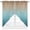 Brown Turquoise, variant on Swag Curtains Valances for Windows, Navy Blue Christmas Snowman Short Kitchen Window Curtains Over Sink, Winter Snowflakes Cafe Curtains Panel Set Of 2,Rod Pocket, 36 Inches Length