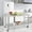 2-Layer with Casters+Backsplash, variant on OUTGOODS Stainless Steel Work Table, NSF Commercial Grade, Adjustable Shelf, Silver