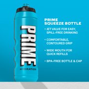 Prime Hydration, Squeeze Sports Water Bottle, Blue, 32 fl oz