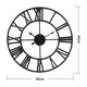 thumbnail image 3 of Reloj de pared decorativo, reloj retro europeo con números grandes, reloj de metal silencioso para interiores que funciona con pilas para el hogar, la sala de estar, la cocina y el estudio Ormromra 2034729-3, 3 of 7