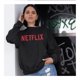 thumbnail image 4 of Sudadera Fan Army Netflix Talla M  Negro, 4 of 4