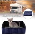thumbnail image 4 of Cat Litter Box, Cat Collapsible Litter Box Pet Litter Pan Waterproof Outdoor Foldable Detachable Cat Litter Box for Traveling (Blue), 4 of 8