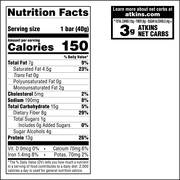 Atkins Lemon Flavored Snack Bar, High Protein Bar, Low Sugar and Low Carb, Keto Friendly Snack, High in Fiber, Gluten Free, Made with Real Almond Butter, 5 Count