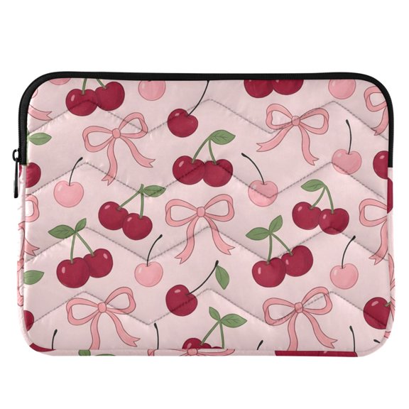 ALAZA Cherry and Bows Pattern Laptop Sleeve Case for 13-14 Inch Computer Cover Bag Medium
