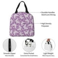 thumbnail image 2 of Kdxio Purple Butterflies Floral Print Insulated Lunch Bag,Reusable Tote Lunch Box for Women Men,Leakproof Cooler Lunch Bags for Work Office Travel Picnic, 2 of 6