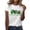 White, variant on Aayomet St Patrick's Day Summer Tops For Women Women's Leopard Print Tops Short Sleeve Round Neck Casual Loose T Shirt,Green XXL