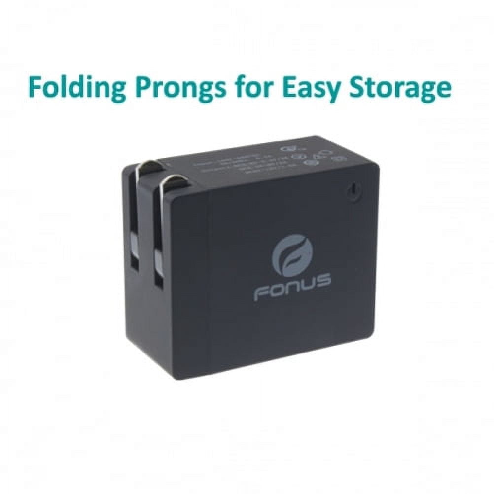 18W Fast Home Charger w Retractable USB Cable A6N for Acer Liquid Jade Primo - Alcatel PulseMix, 7, Idol 5S 5 4S - ASUS Zenfone V Live, ROG Phone, AR 6 5z 4 Pro - Blackberry Motion, Key2