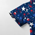 thumbnail image 4 of MKOSPLRT Independence Day Kids Tops Short Sleeve Button Down Shirts Funny Stars Striped Print T Shirts Cute Holiday Party Tee Shirts, 4 of 9