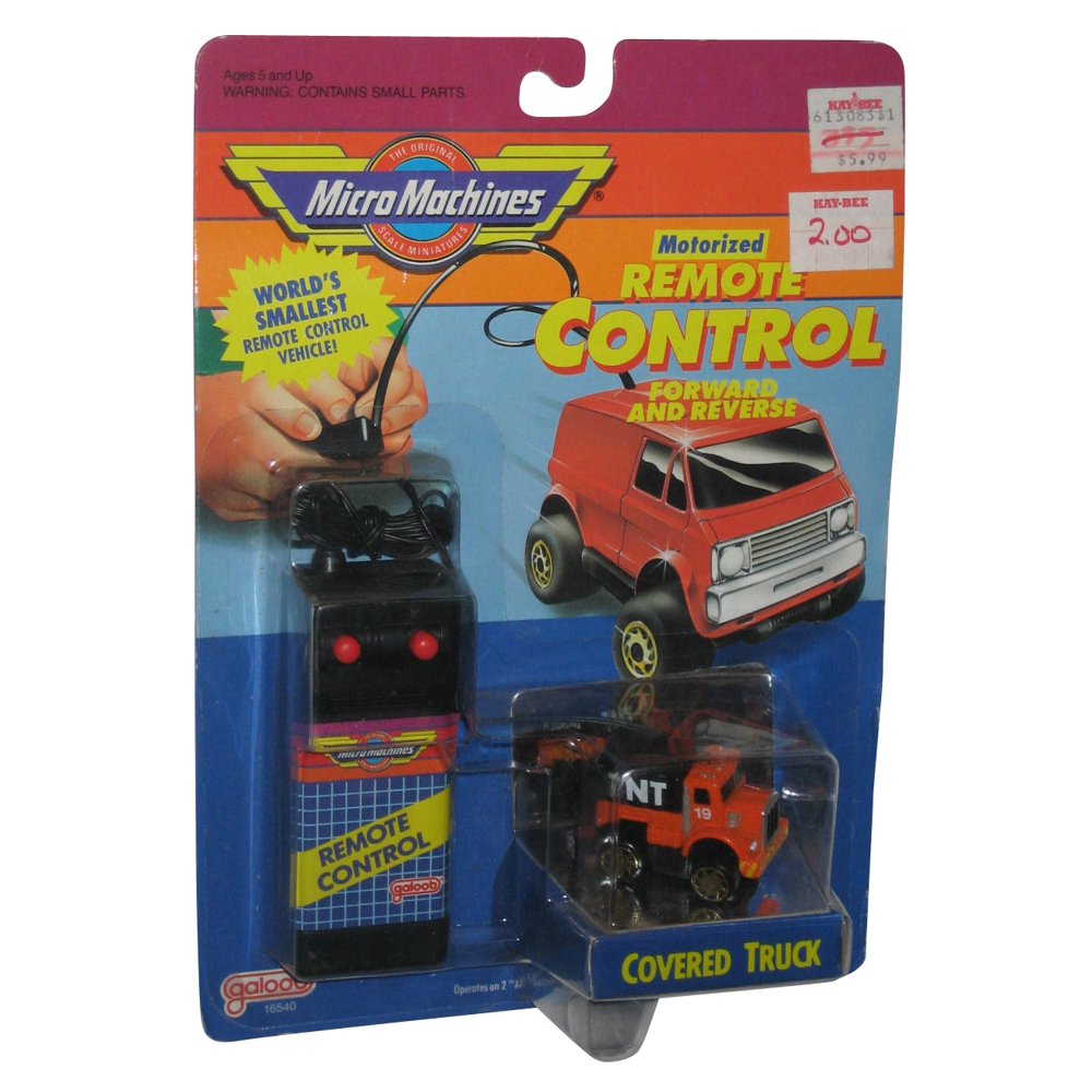Micro Machines Remote Control Covered Truck (1989) Galoob Toy Car Set
