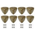 thumbnail image 1 of 8 Pcs Furniture Corner Edges Protector, 40mm Metal Edge Guard with Screws, Bronze, 1 of 6
