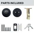 thumbnail image 3 of Decor Mo 1 Side Keyed Deadbolt Lock,Single Cylinder Dead Bolt, Matte Black, 2 Pack, 3 of 7