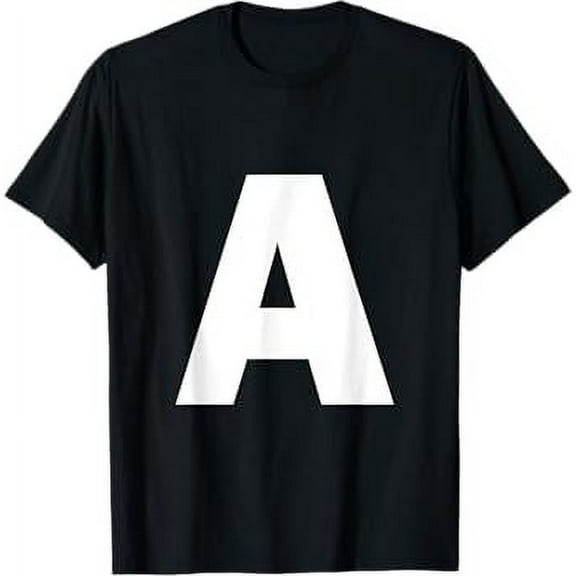 Letter A Capital Alphabet Monogram Initial T-Shirt