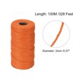 thumbnail image 2 of Cordel de yute Unique Bargains 328 Pies 2mm Naranja, 2 of 5