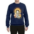 thumbnail image 2 of Wild Bobby, Betty Boop Good Vibes Only Betty Boop Unisex Crewneck Sweatshirt, Navy, Medium, 2 of 5