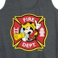 thumbnail image 3 of Disney - Firefighter Mickey - Fire Dept. Alarm - Women's Racerback Tank Top, 3 of 5
