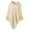 Beige, variant on Girls Autumn And Winter Solid Color Hedging Knitted Shawl Cloak With Hood Coat
