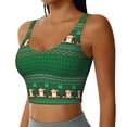 thumbnail image 2 of Fotbe Christmas Corgis Pattern Womens' Sports Bra Longline Wirefree Padded with Medium Support Sports Moisture-Wicking Workou Vest,Tank Top-XX-Large, 2 of 7