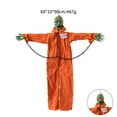 thumbnail image 4 of Outdoor Halloween Animatronics Decoration,35.4" Scary Hanging Ghost Prisoner Decor with Red Light Eyes,Spooky Sounds for Yard,Patio,Haunted House,Animated Zombie Prisoner with Sound Touch Activated, 4 of 5