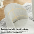 thumbnail image 3 of DREAMSIDEA Swivel Dining Chair, Upholstered Barrel Accent Chair for Dining Room & Kitchen Chairs, Morden Round Vanity Chair for Living Room&Bedroom, Chenille-Light Sand, 3 of 6
