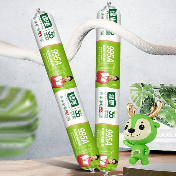 Greencon Scellant Structural, Noir, Solution de Scellant en Silicone pour Fissures de Toit et de Mur Scellant Extérieur en Silicone 995A Résistant à la Chaleur et à l'Eau Scellants Extérieurs Résistants aux Déchirures et à la Résistance