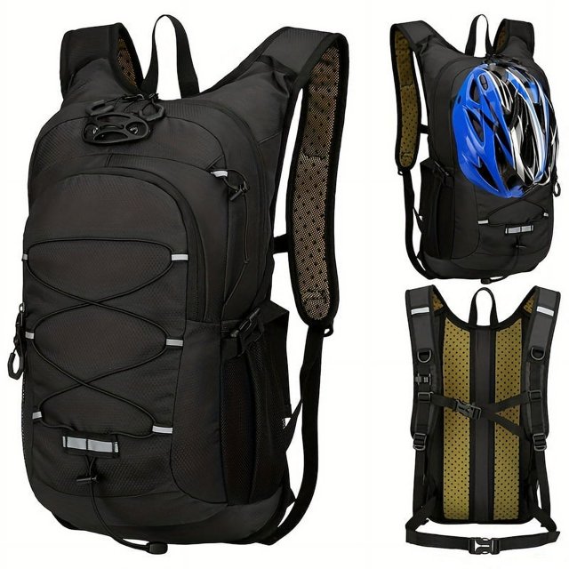 Sac à Dos de Cyclisme de Sport Extérieur 17 L : Imperméable, Résistant à l'Usure, Léger et Respirant - Parfait pour l'Alpinisme et la Randonnée - Peut Fixer Casque de Vélo et Poteau de Randonnée!