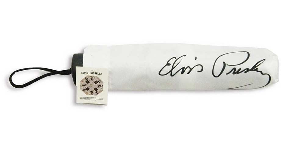 Elvis Presley white black umbrella foldable