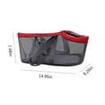 thumbnail image 2 of HOARBOEG Pet Carrier Bag , Basic Soft Mesh Pet Travel Bag For Small Pet Less Than 15lb Portable Stylish Pet Travel Bag Ventilated And Breathable Mesh，Gray, 2 of 5