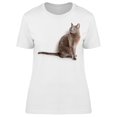 thumbnail image 1 of Elegant Portrait Russian Cat  T-Shirt Women -Image by Shutterstock, Female Large, 1 of 2
