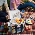 thumbnail image 5 of FORMRS Insulated Cooler Bag 24 Cans Capacity Soft Leakproof Lunch Box with Side Pockets, Colorful Seaside, 5 of 7