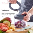 thumbnail image 2 of KitchenAid Manual Pull Food Chopper and Processor, Charcoal, 2 of 7