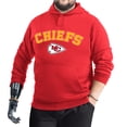 thumbnail image 2 of Men's G-III Sports by Carl Banks Red Kansas City Chiefs Adaptive Fleece Hoodie, 2 of 6