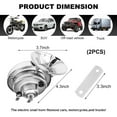 thumbnail image 5 of 2 PCS 300DB Super Loud Train Horn, 12V Waterproof Air Horns Replacement Kit, High Low Tone Car Air Electric Snail Double Horn, Universal Vehicle Air Horn Replacement for Car Truck Boat (Silver), 5 of 7