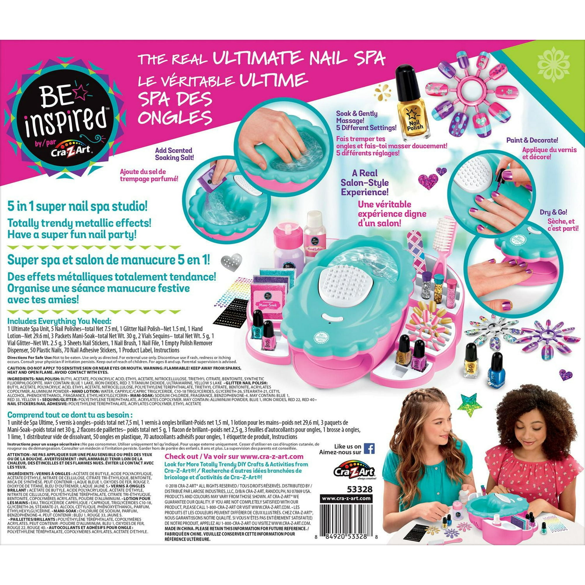 Cra-Z-Art Be Inspired All-in-One Real Ultimate Nail Spa, Nail
