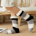 thumbnail image 1 of Dyfzdhu Women Girls Print Stripe Casual Non Slip Warm Winter Mid Tube Cute Socks, 1 of 4