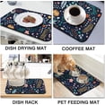 thumbnail image 5 of 2 Pack Dish Drying Mat Drying Mat for Kitchen Counter, Coffee Mat Coffee Maker Mat Dish Drying Mats for Kitchen Counter 19.5x12Inch Dish Drying Pad Ultra Absorbent and Non-Slip Coffee Machine Mat, 5 of 6