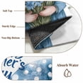 thumbnail image 2 of Happy Father's Day Bathroom Rug Washable 2x3 Entryway Rug Non Slip Blue Gnomes Floral Botanical Front Door Mat Low Pile Indoor Doormat Throw Floor Carpet for Kitchen Bedroom Entrance, 2 of 8