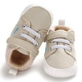 thumbnail image 5 of Infant Baby Boys Girls Canvas Toddler Sneakers Rubber Sole Non-Slip Candy Shoes First Walkers Prewalker Crib Shoes, 5 of 7
