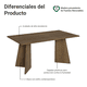 thumbnail image 3 of Mesa Comedor Madesa Rectangular 5389 Marrón 1, 3 of 6