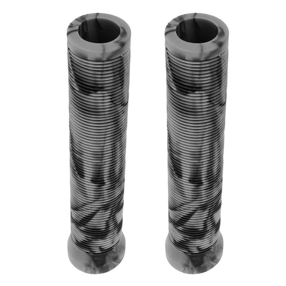 TABLZONE 1Pair Rubber Bike Handlebar Grips Grey Absorbing Covers for Bicycle Use
