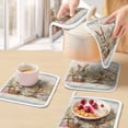thumbnail image 5 of Easter Bunny Blue, Pot Holders for Kitchen Heatproof Potholder, 5 Pack Rustic Daisy Flower Easter Basket Egg Hot Pads Multipurpose Oven Pads Cloth Potholders Trivet for Cooking Baking, 5 of 8