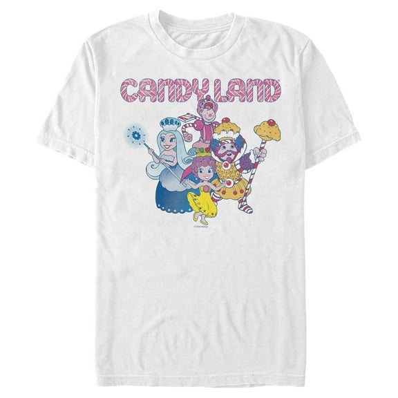 Men's Candy Land Sweet Board Game Characters Graphic T-Shirt