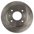 thumbnail image 4 of TRQ Front Brake Rotors Set Vented Fits Select 1992-1996 Eagle Summit 1992-1995 Mitsubishi Expo 1988-1998 Galant 2002-2007 Lancer 1989-1990 Sigma 1992-1994 Plymouth Colt, 4 of 5
