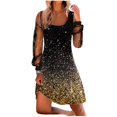 thumbnail image 1 of jovati Robe à Manches Longues Femme Mode d'Été pour Femmes Robe à Bretelles en Maille Imprimée à Manches Longues Robe Chandail à Manches Longues Robe d'Été Robe Longue d'Été pour Femmes Robe d'Été pour Femmes avec Manches, 1 of 5