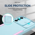 thumbnail image 7 of SaniMore for Samsung Galaxy A33 5G (6.4" 2021) Case, [Sliding Camera Window] Wireless Charging Shockproof Drop Resistant Hybird PC TPU Anti-slip Heavy Duty Protective Shell, Green+Pink, 7 of 7