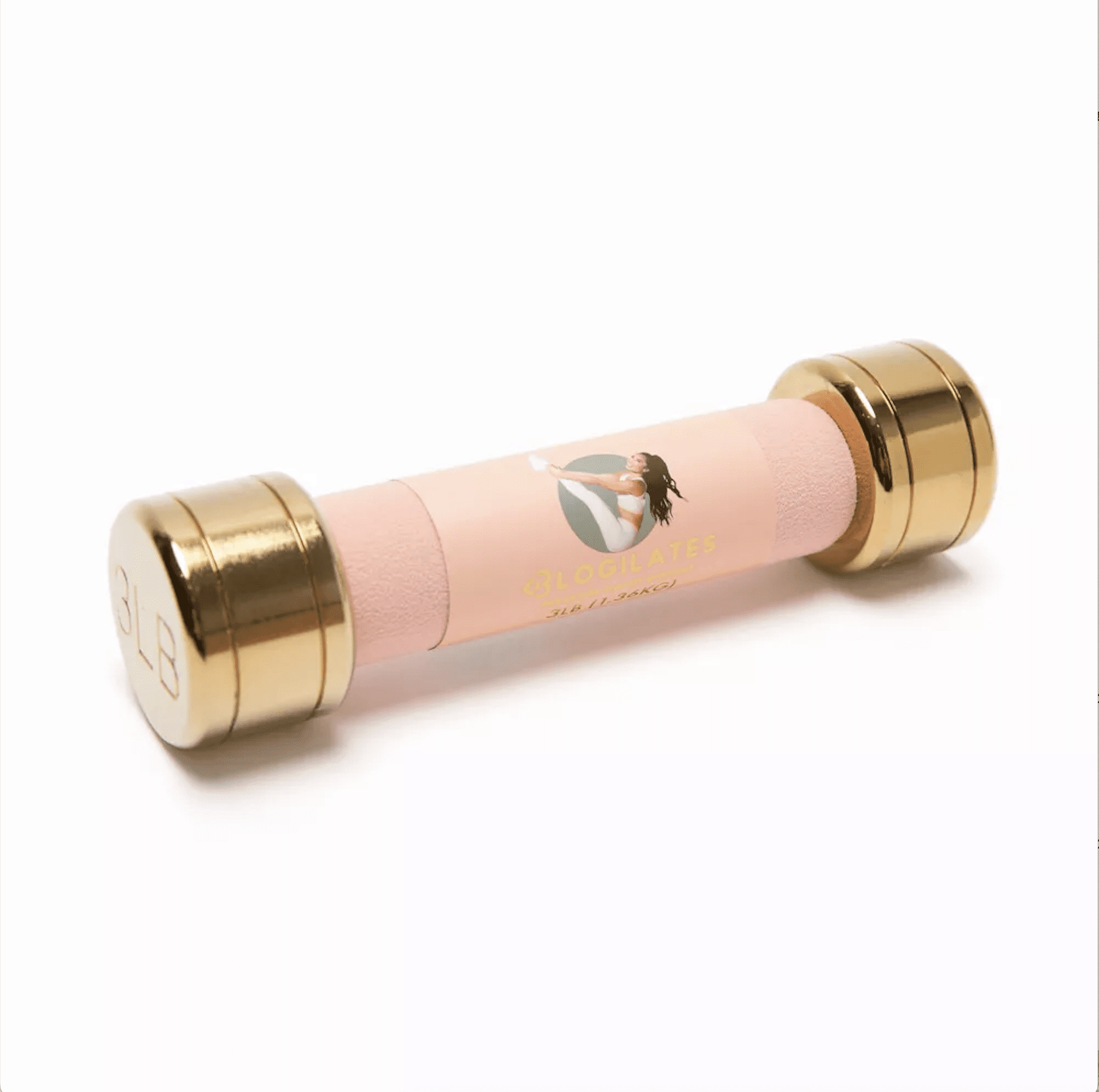 Blogilates Dumbbell Gold 3lbs 3 PACK Walmart