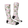thumbnail image 3 of Daiia Sports Socks Lilies Flowers Printed Novelty Crew Socks for Men Women Knee High Socks Cotton Socks Soft & Breathable Support Unisex Socks, 3 of 9