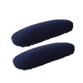 thumbnail image 2 of 1 par de fundas para reposabrazos de silla de oficina, fáciles de instalar, con banda elástica para el hogar. Azul oscuro, 2 of 9