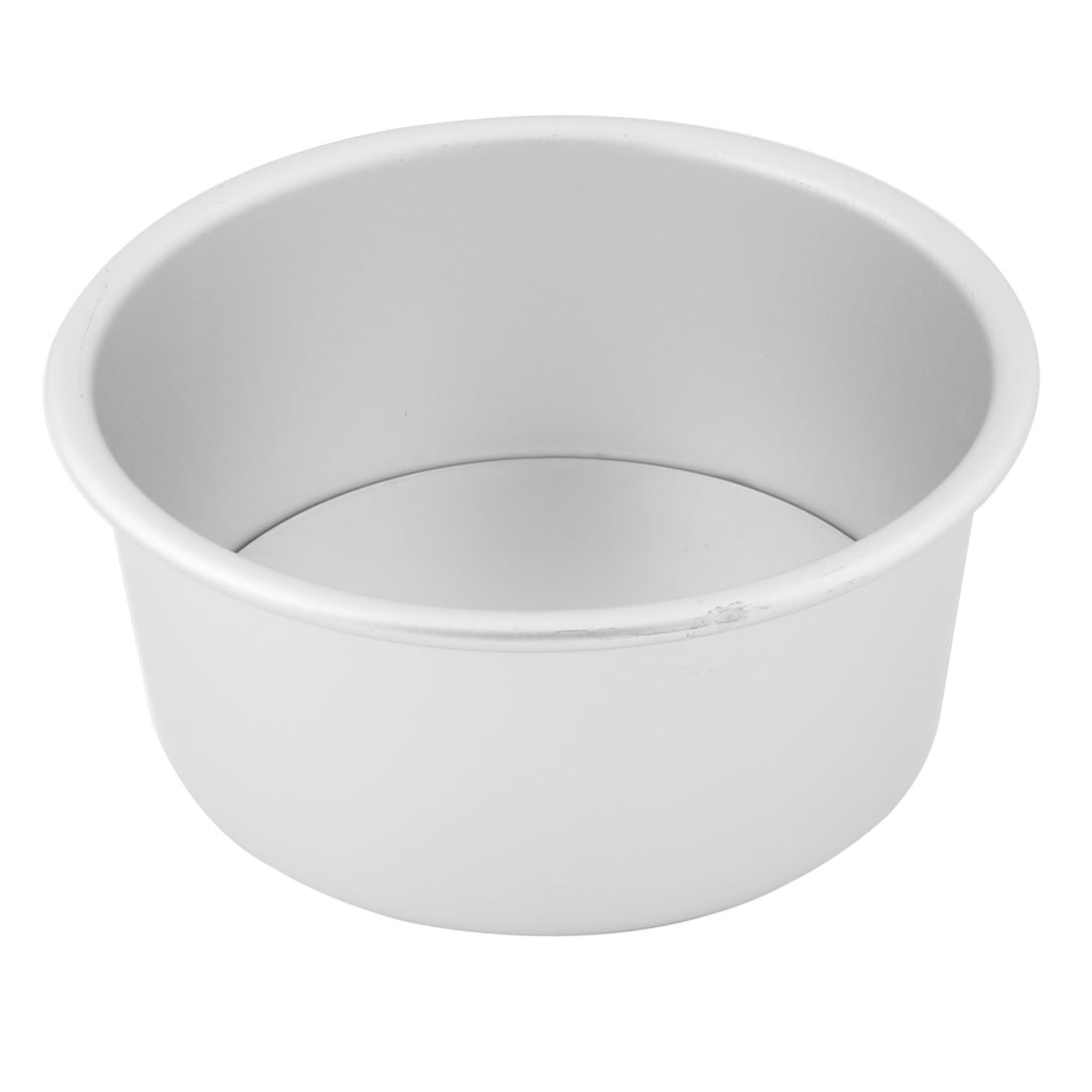 Home Aluminum Alloy Round Shaped Removable Bottom Cake Pan Mold Home Aluminum Alloy Round Shaped Removable Bottom Cake Pan Mold Silver Tone