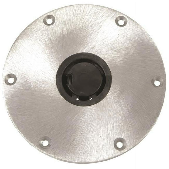 Springfield Plug-In 9" Round Aluminum 2-3/8" Base, Satin Finish